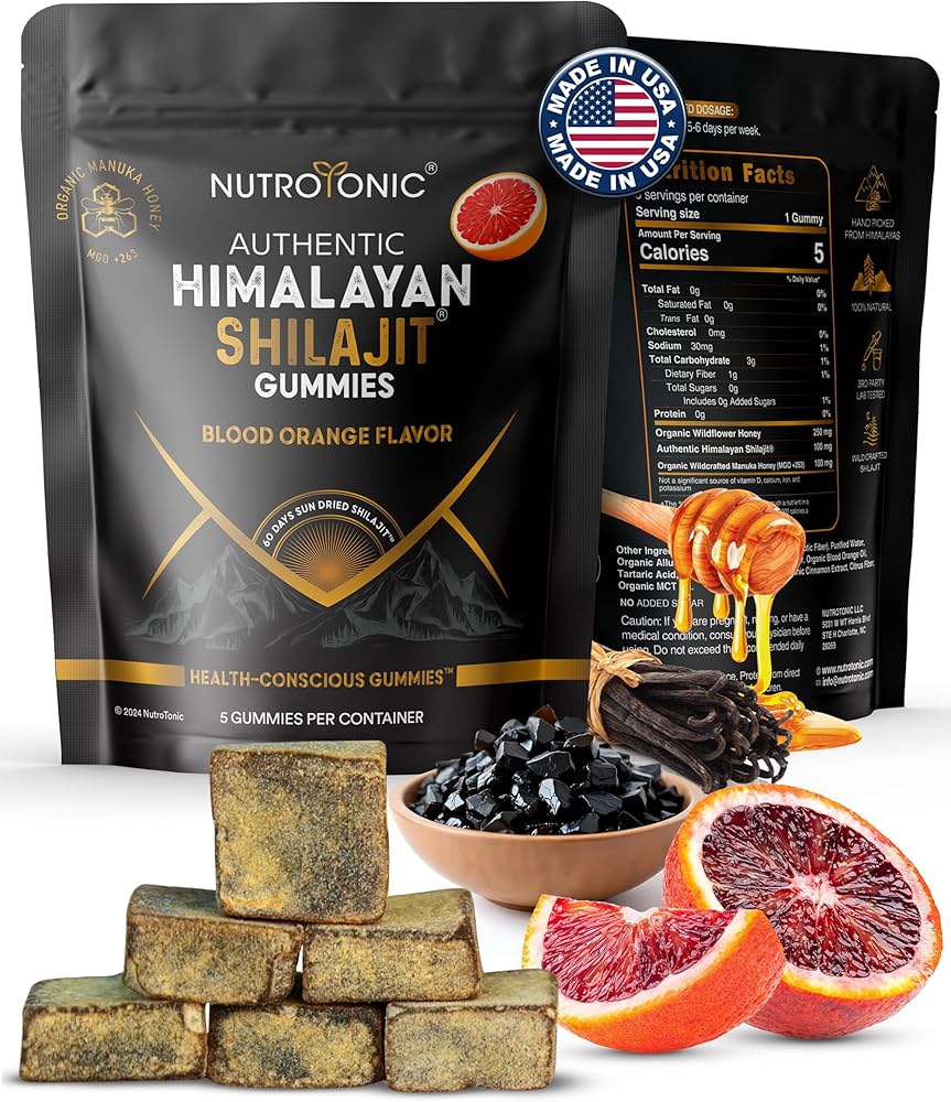 Amazon.com: NutroTonic Authentic Himalayan Shilajit Gummies